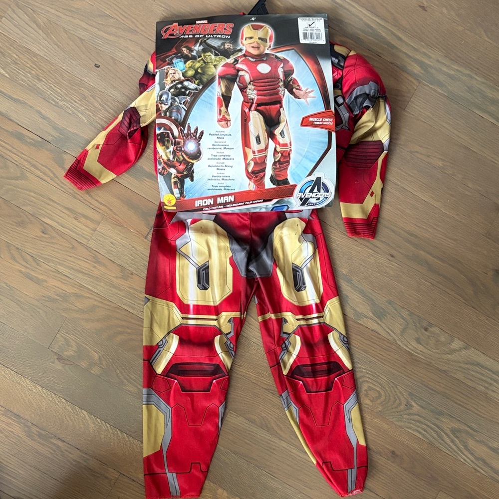 Rubie's Iron Man Kids Costume - Red & Gold NWT 1-2years old toddler